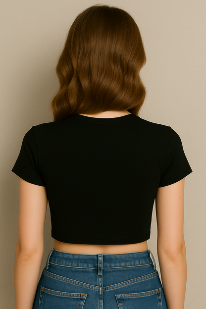 Lazy Panda Vibe - Crop Top