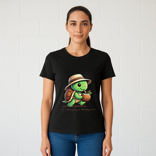 Holiday Mood Turtle Tee – Women’s Edition