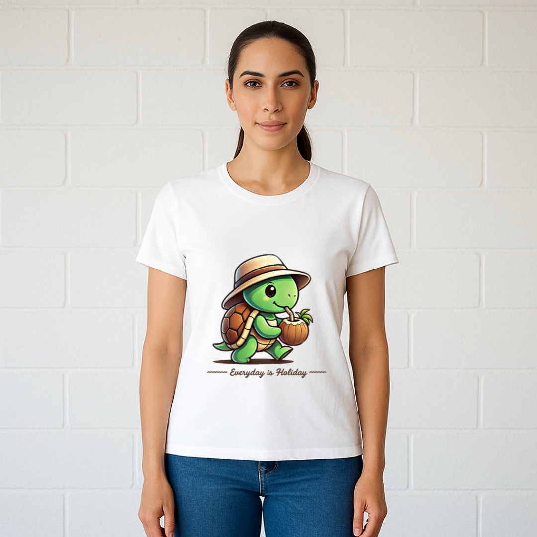 Holiday Mood Turtle Tee – Women’s Edition