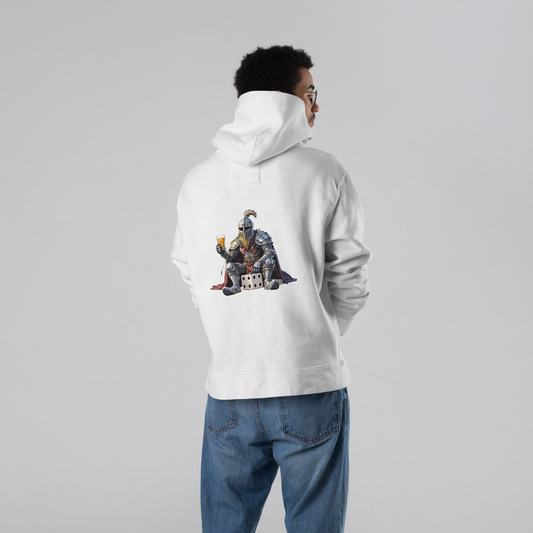 Conquer, Chill & Repeat - White Hoodie