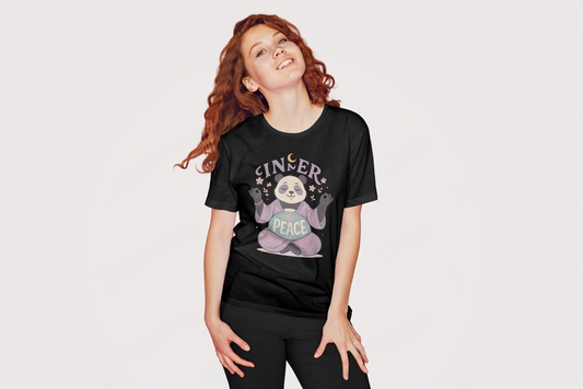 “Inner Peace” Zen Panda Women's T-Shirt